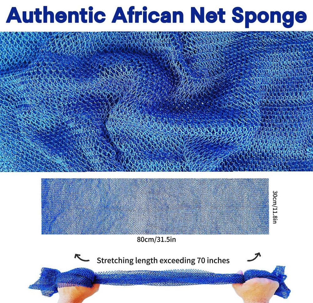 SPMKTBOZAI African Net Sponge nylon texture closeup shows sturdy material for daily cleansing
