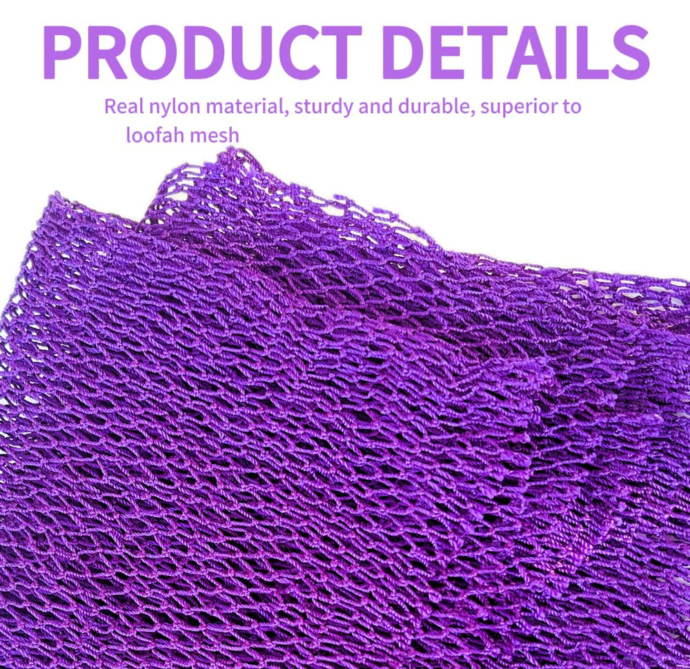 SPMKTBOZAI African Net Sponge stretchable design enables easy back reach.