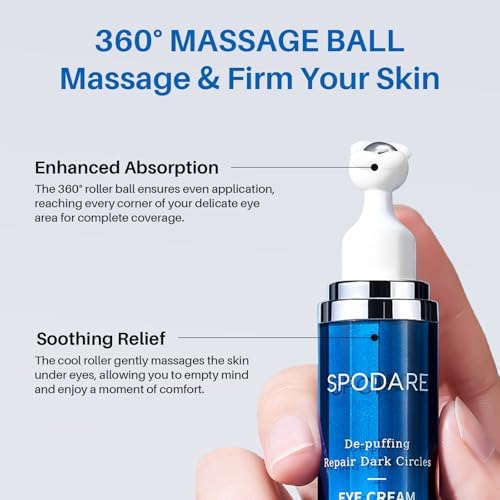SPODARE caffeine eye cream vegan and cruelty-free; no parabens or sulfates