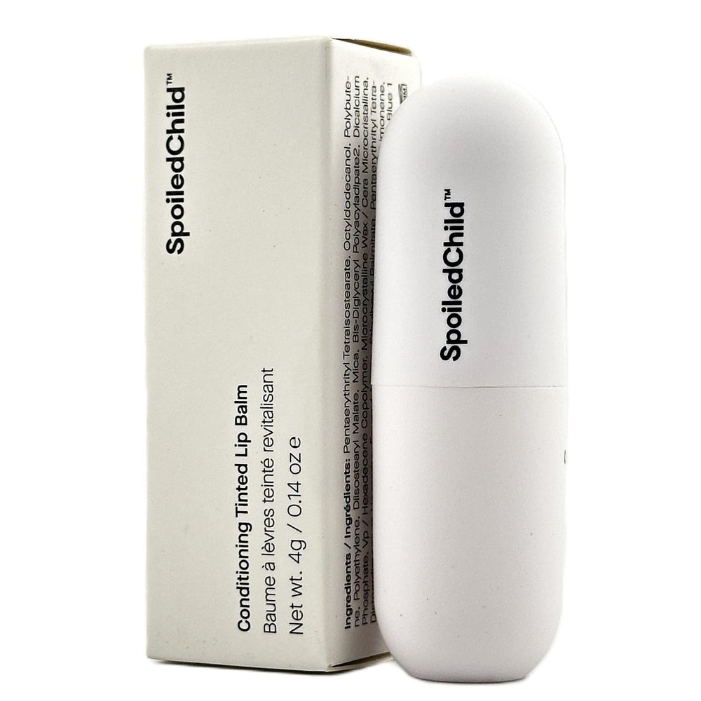 SpoiledChild lip balm plum arm swatch reveals sheer berry tint for everyday color.