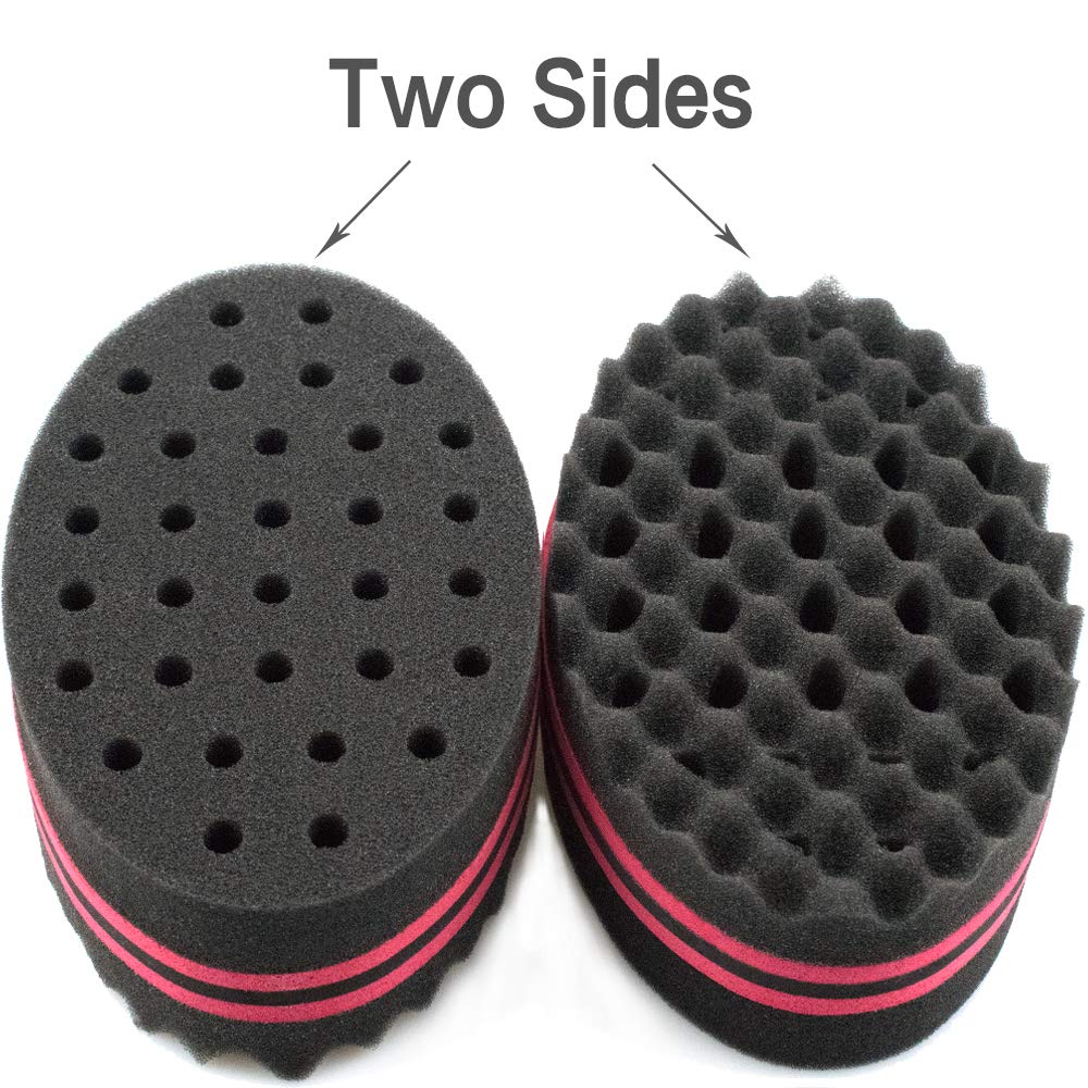SPONG application steps-hair twist sponge demonstrates easy styling.