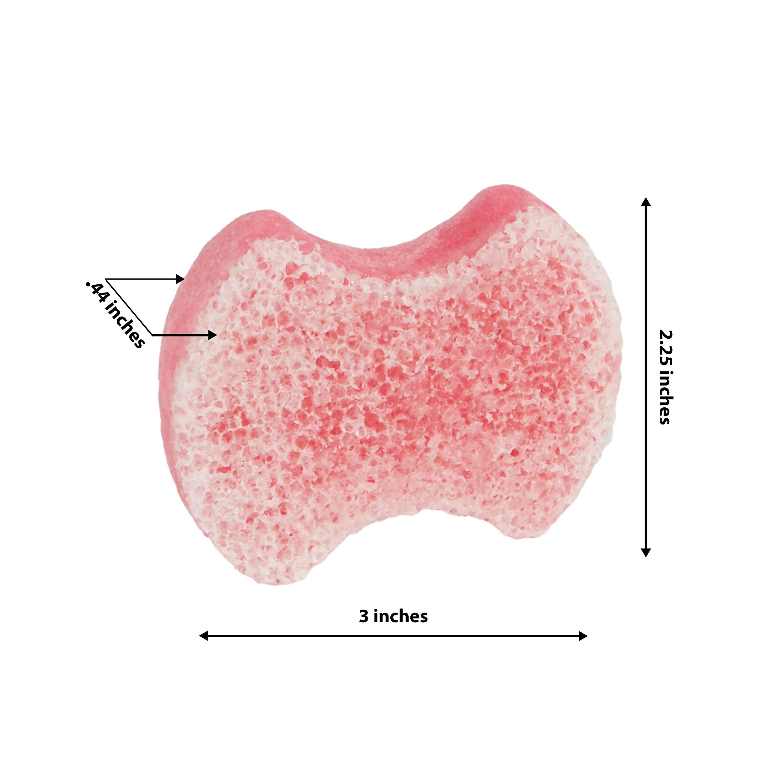 Spongables Pedi Scrub dual-textured surface demonstrates exfoliation and cleansing action