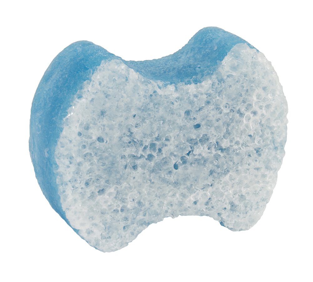 Spongeables Pedi Scrub Sponge soft-side massage smooths skin with gentle cleansing.