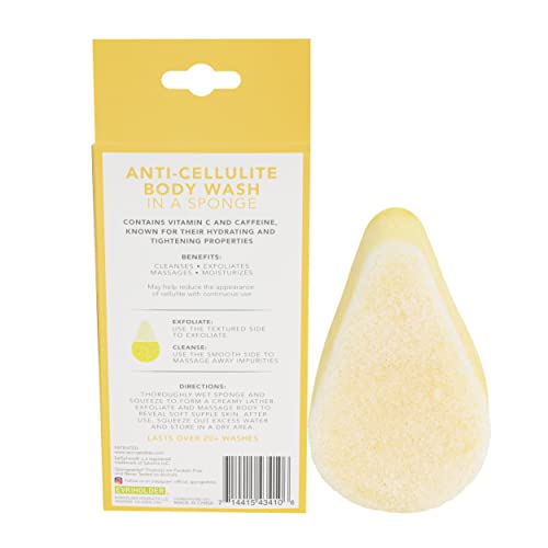 Spongeables soft-side close-up showing cleansing and moisturizing action