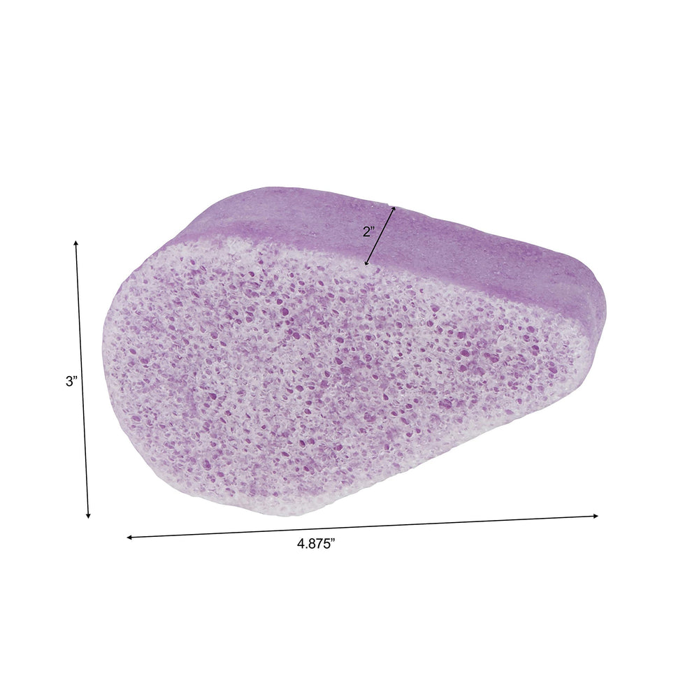 Spongeables two-sided sponge showing soft cleansing and textured cellulite-targeting surface.