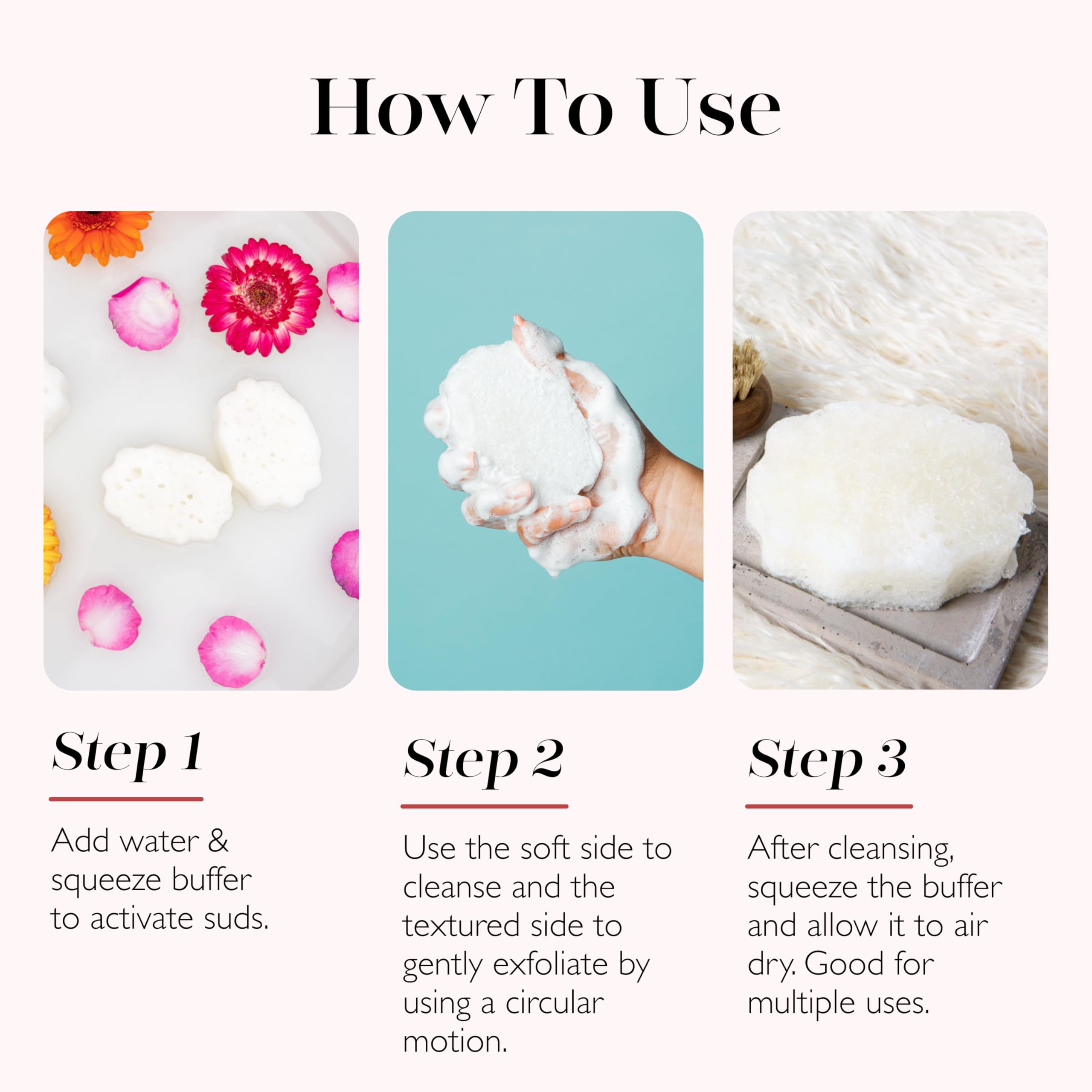 Spongellé Freesia Pear Pedi-Buffer soft-skin-result suggests feet feel softer after use.