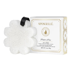 Spongellé Freesia Pear Wild Flower Buffer box, gift-ready spa packaging.