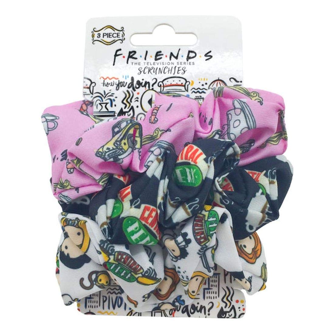 Spoontiques Friends Scrunchies pack features trendy chic design for stylish hairstyles and gifting