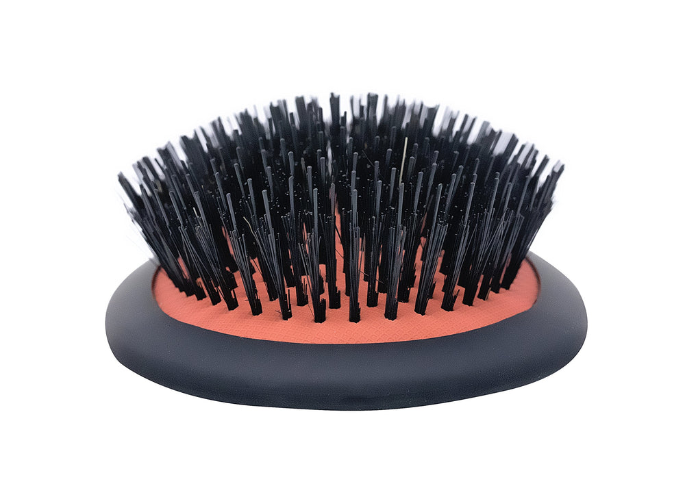 Spornette boar bristle brush vented cushion helps quick drying between uses