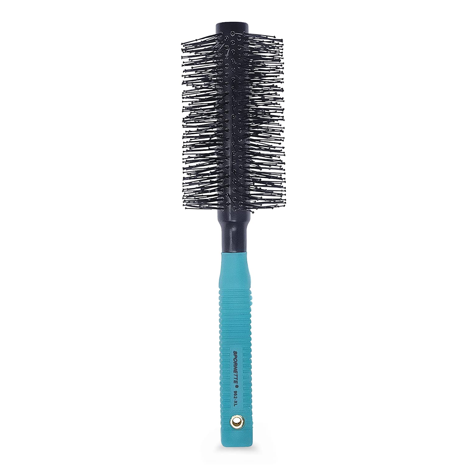 Spornette Double Stranded XL Round Brush close-up nylon bristles for detangling and smoothing