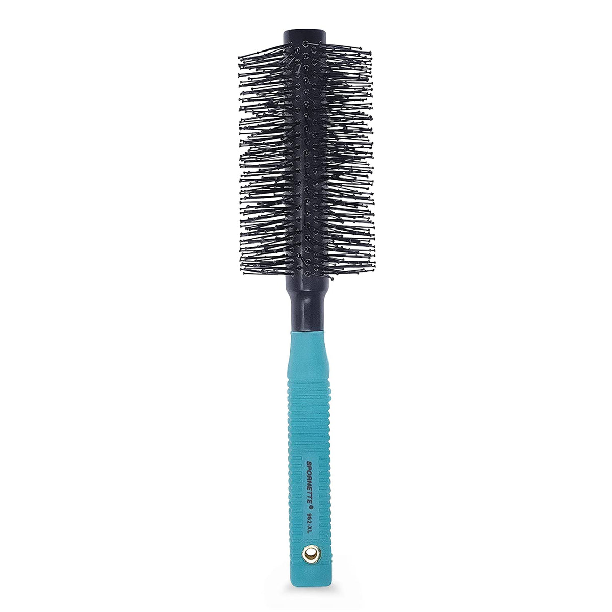 Spornette Double Stranded XL Round Brush close-up nylon bristles for detangling and smoothing