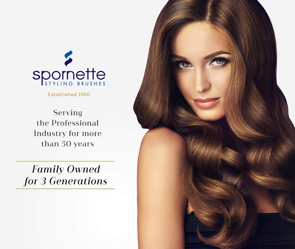 Spornette Double Stranded XL Round Brush smoothing frizz on textured hair