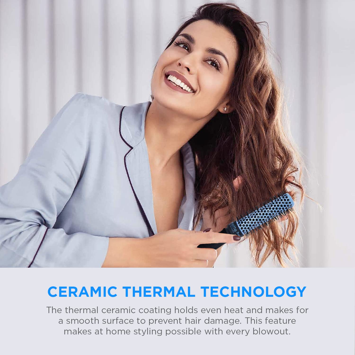 Spornette Prego tourmaline heat transfer, even styling with reduced heat exposure.