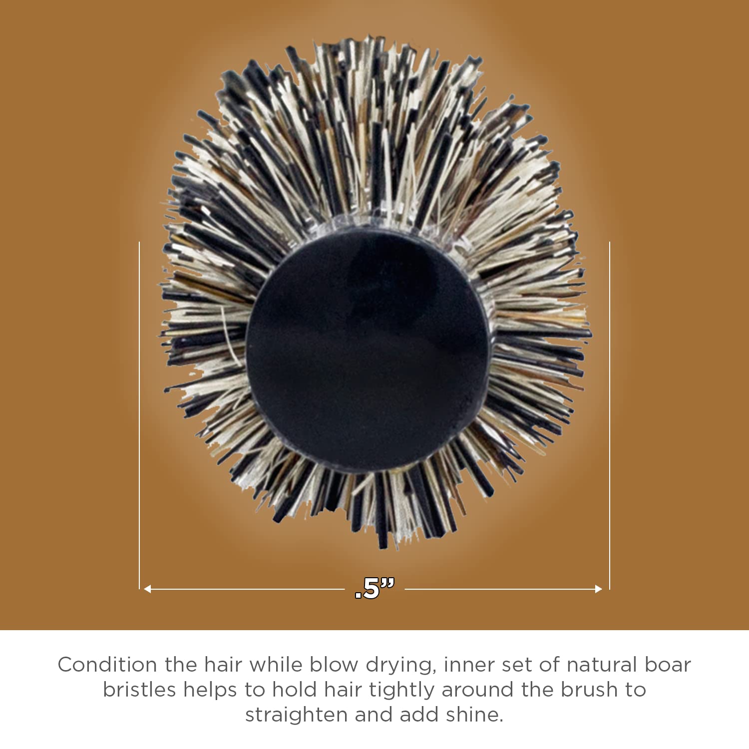 Spornette small round brush travel friendly image suggests compact on the go styling