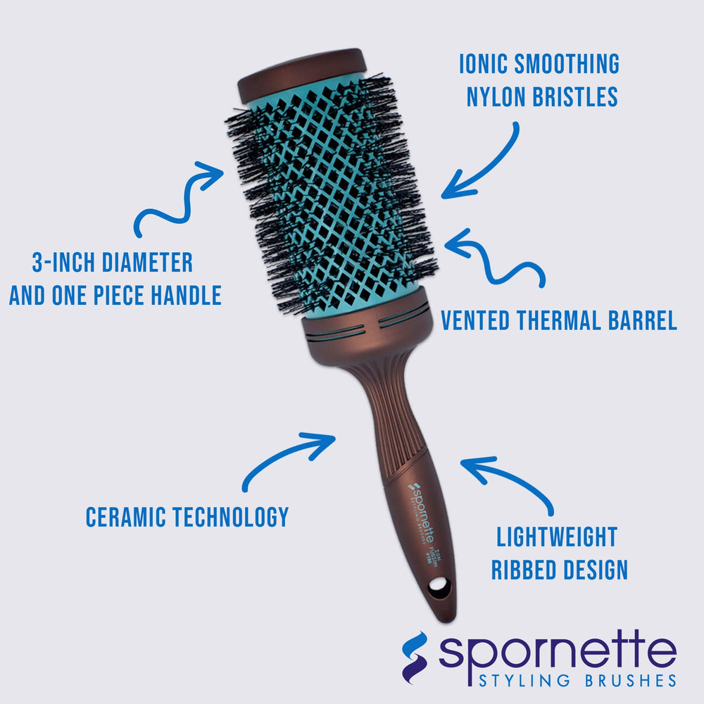 Spornette ceramic technology smooths the cuticle for a sleek look.