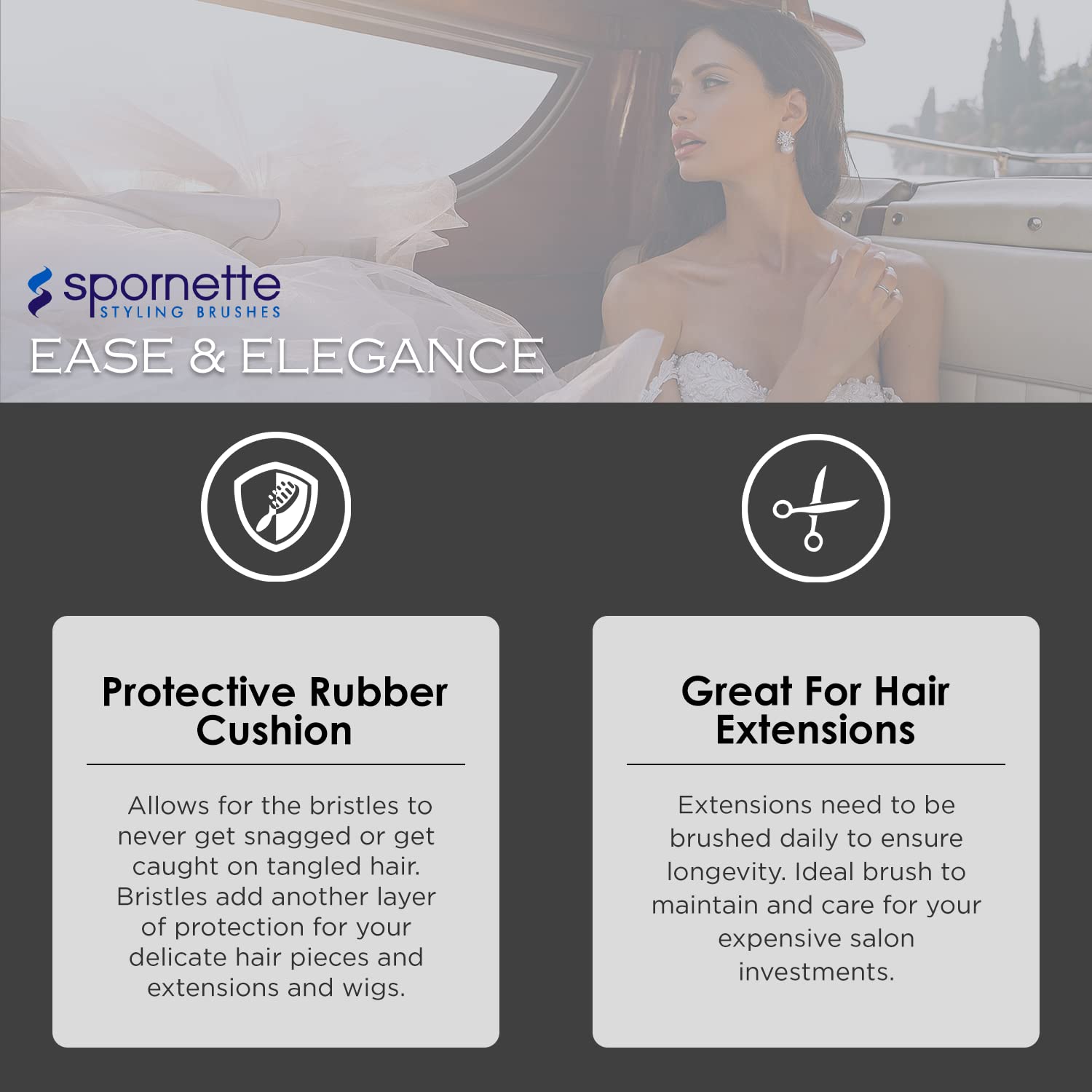 Spornette Super Looper brush extensions and weaves maintain smoothness