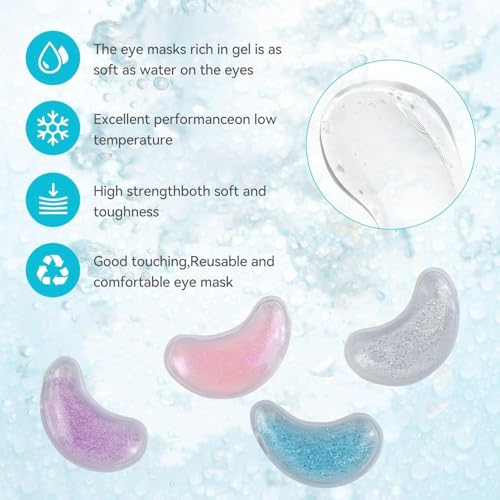 Sport Emblema glitter gel patch stays elastic when frozen for gentle relief.