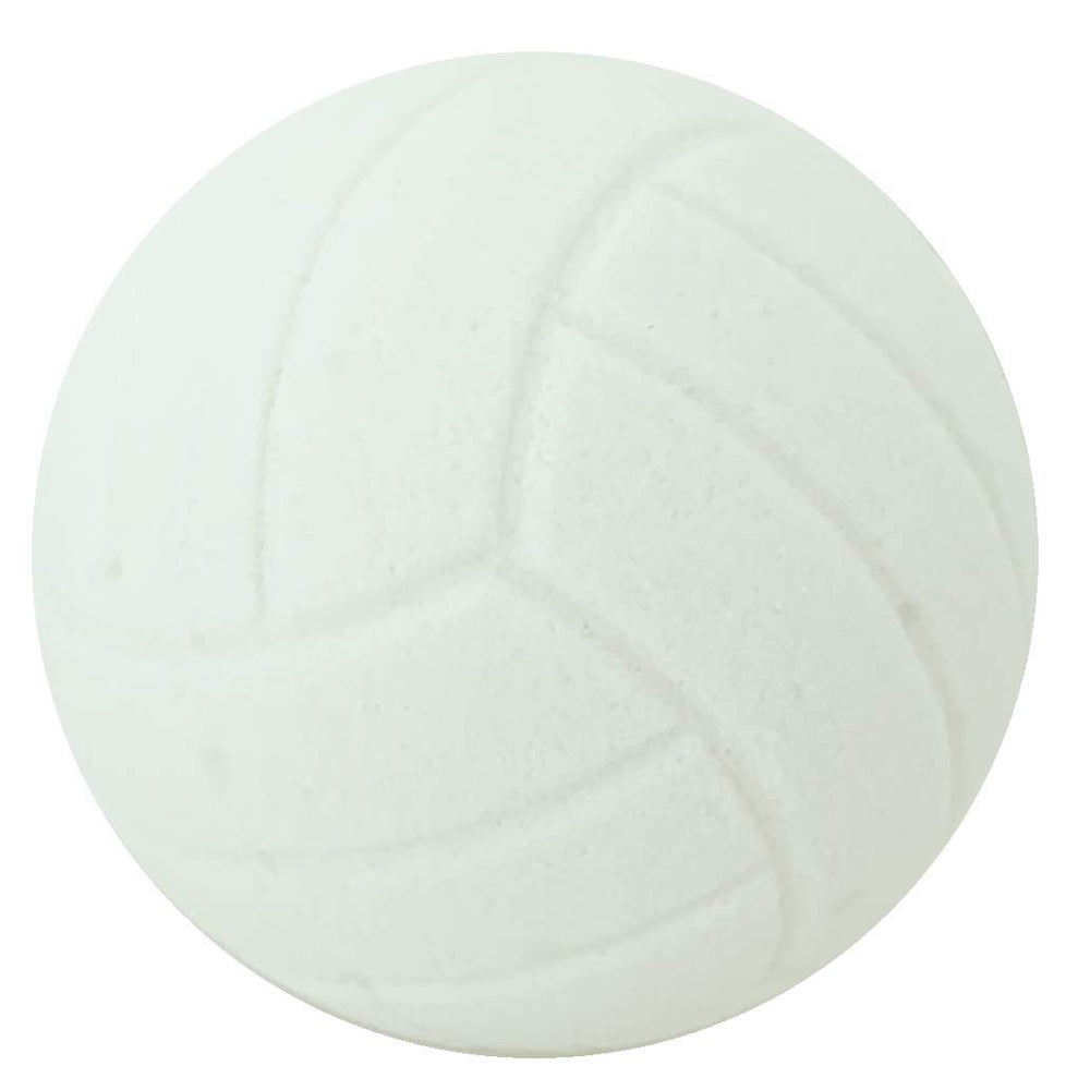 Sportigift volleyball bath bomb molded like a volleyball for a unique bath experience.