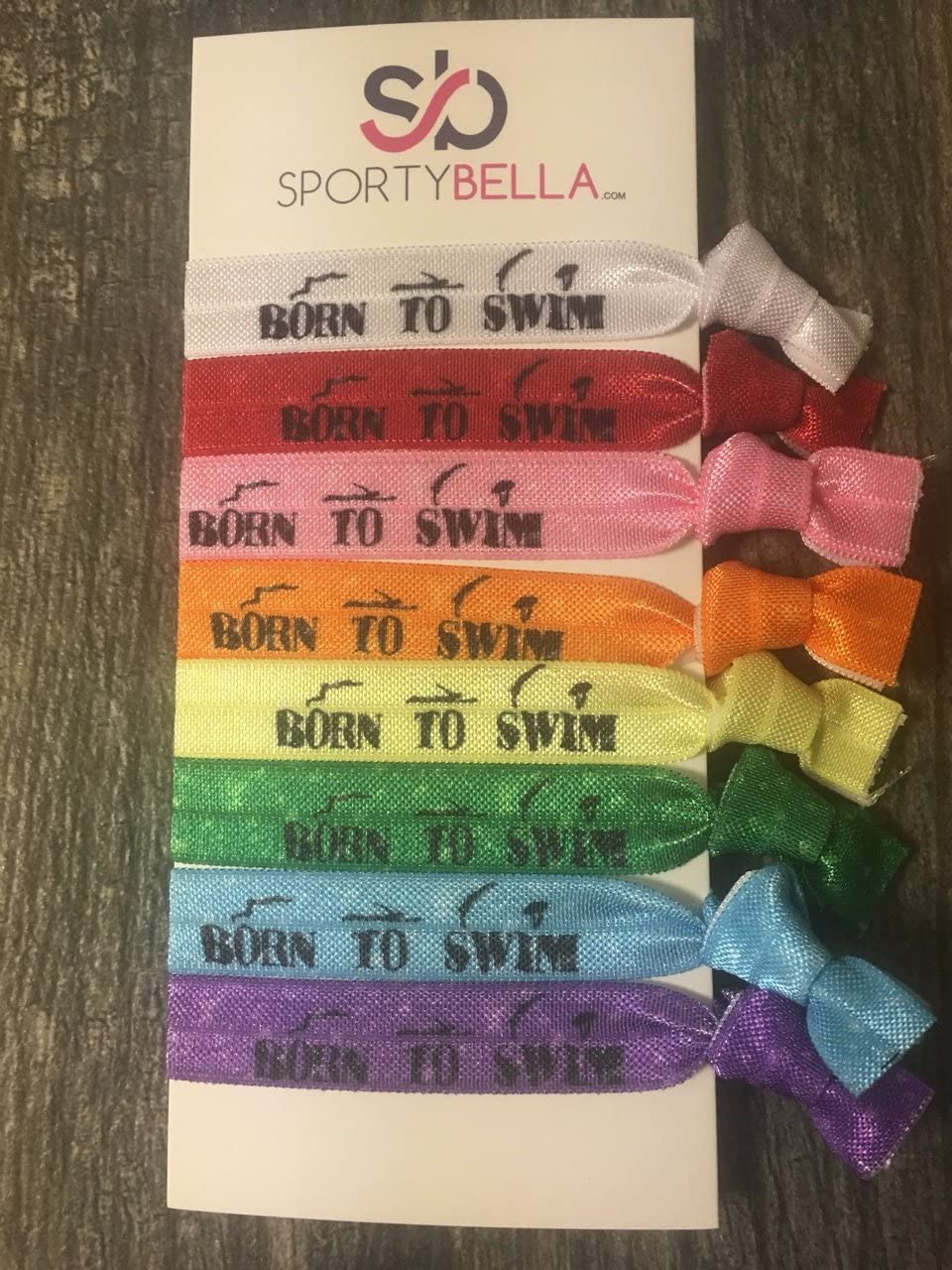 Infinity Collection Sportybella US family-owned line offers colorful hair ties for swimmers