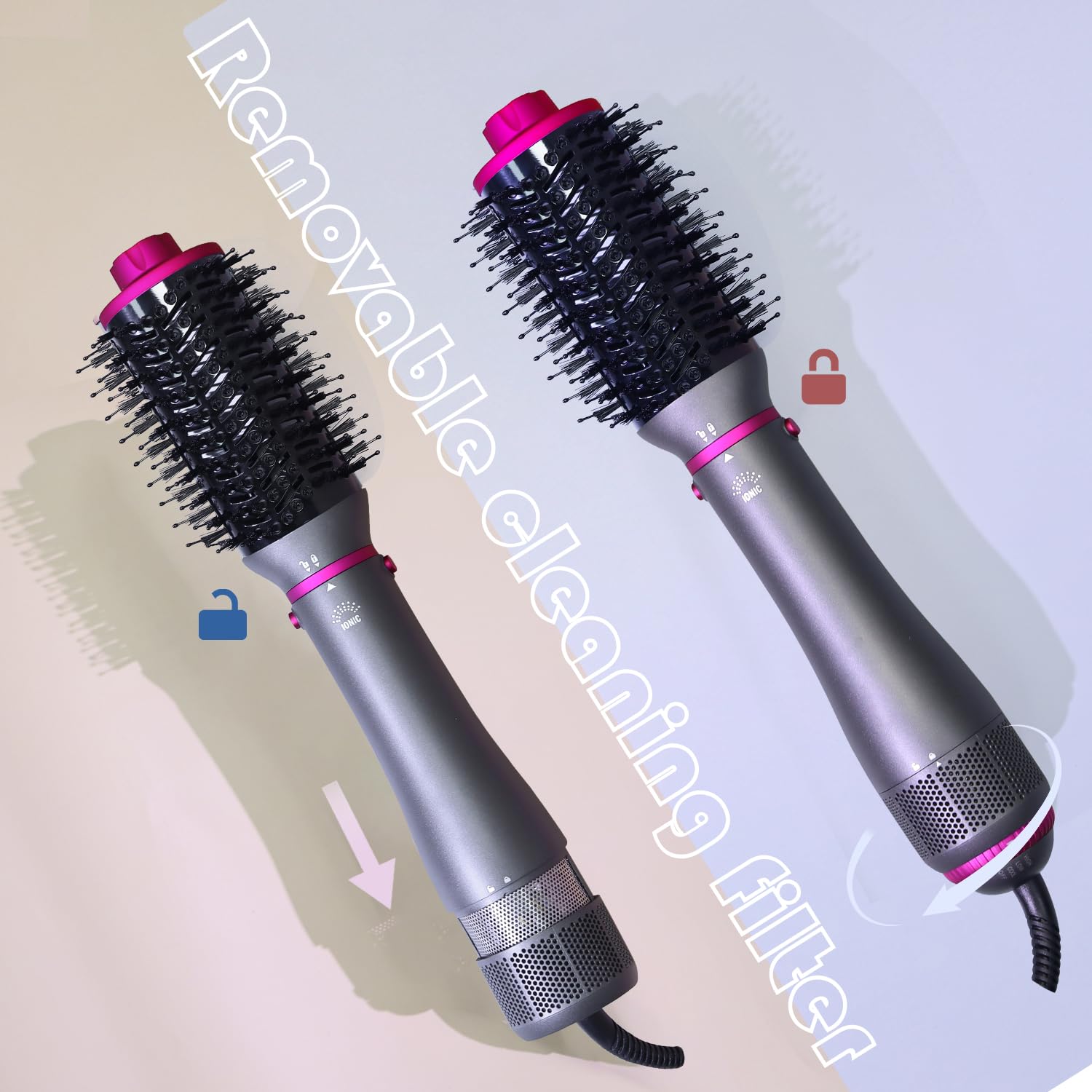 SPPZCUR straightening-brush delivers smoothness and shine while drying
