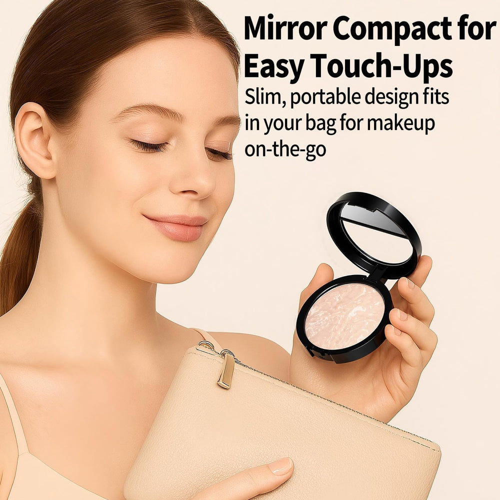 SPRINGSKY Baked Luminous Powder application brush demo for smooth base