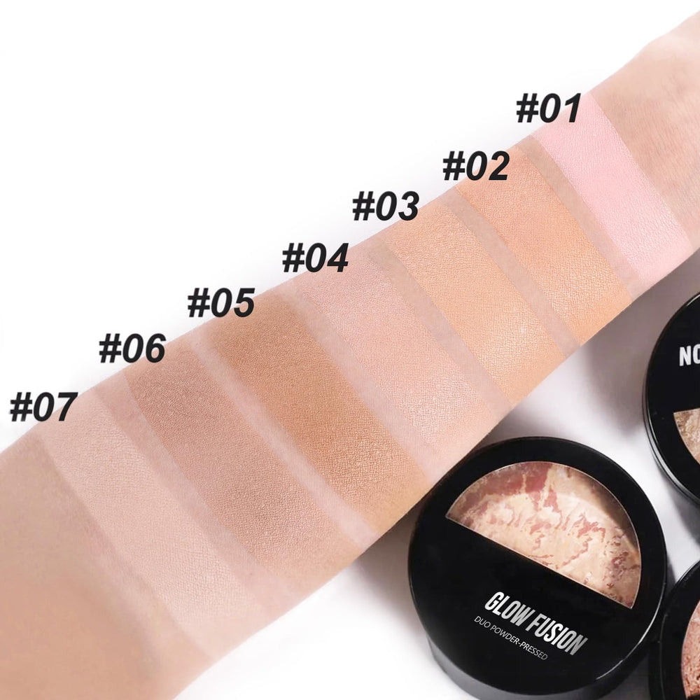 SPRINGSKY Baked Luminous Powder waterproof sweatproof test swatch