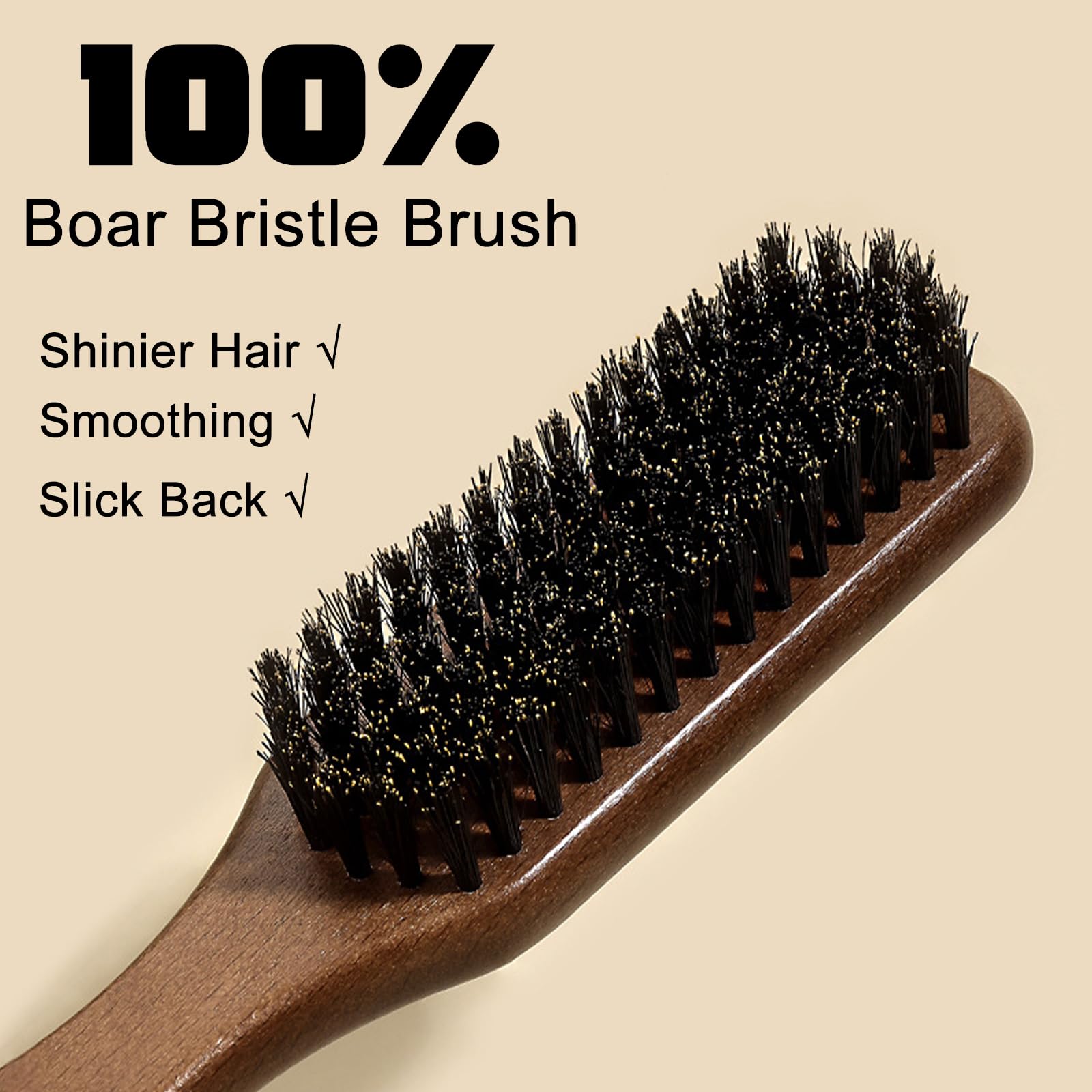 SPRINGSUGAR Brush evenly distributes wax across hair for a polished, smooth finish