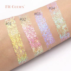 SPRINGSUGAR glitter gel on face-eyebrows-lips versatile look for everyday glam