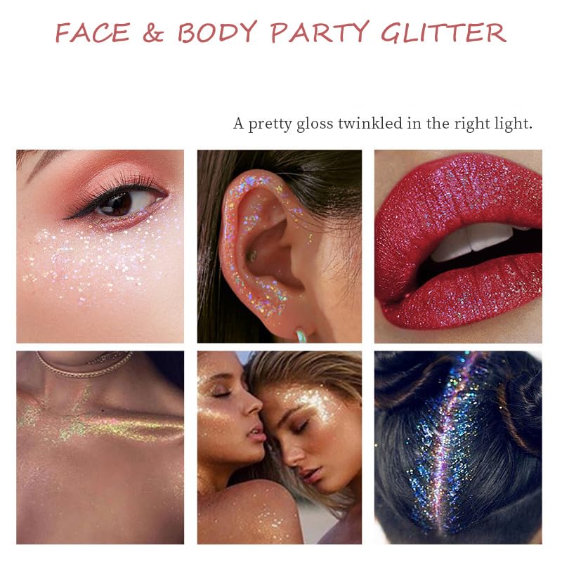 SPRINGSUGAR glitter gel on nails and hair offers sparkling accents and party-ready vibes