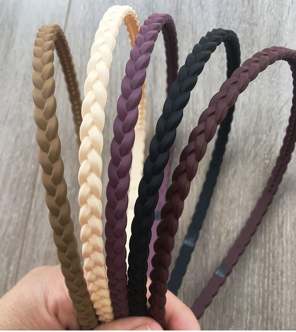 Springtime classic headband keeps hair back during routines and smiles.