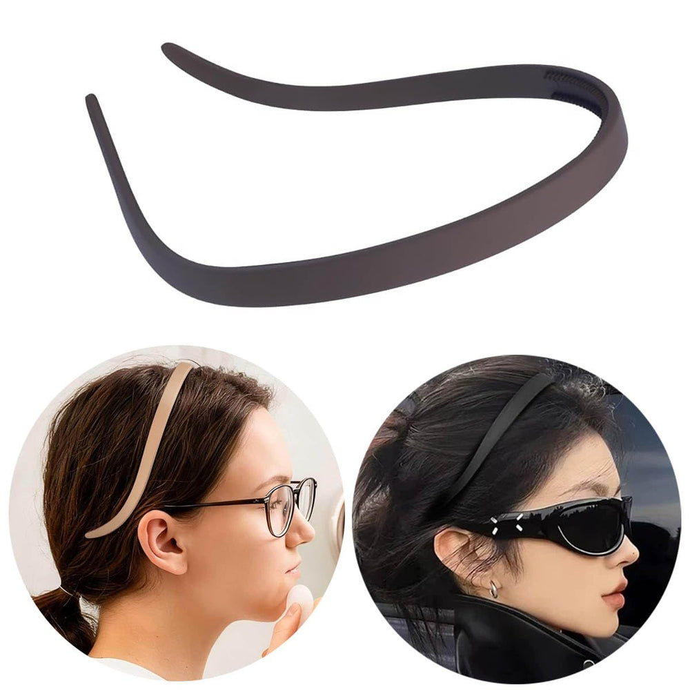 Springtime square headband in-use on active person showing practical non-slip performance.