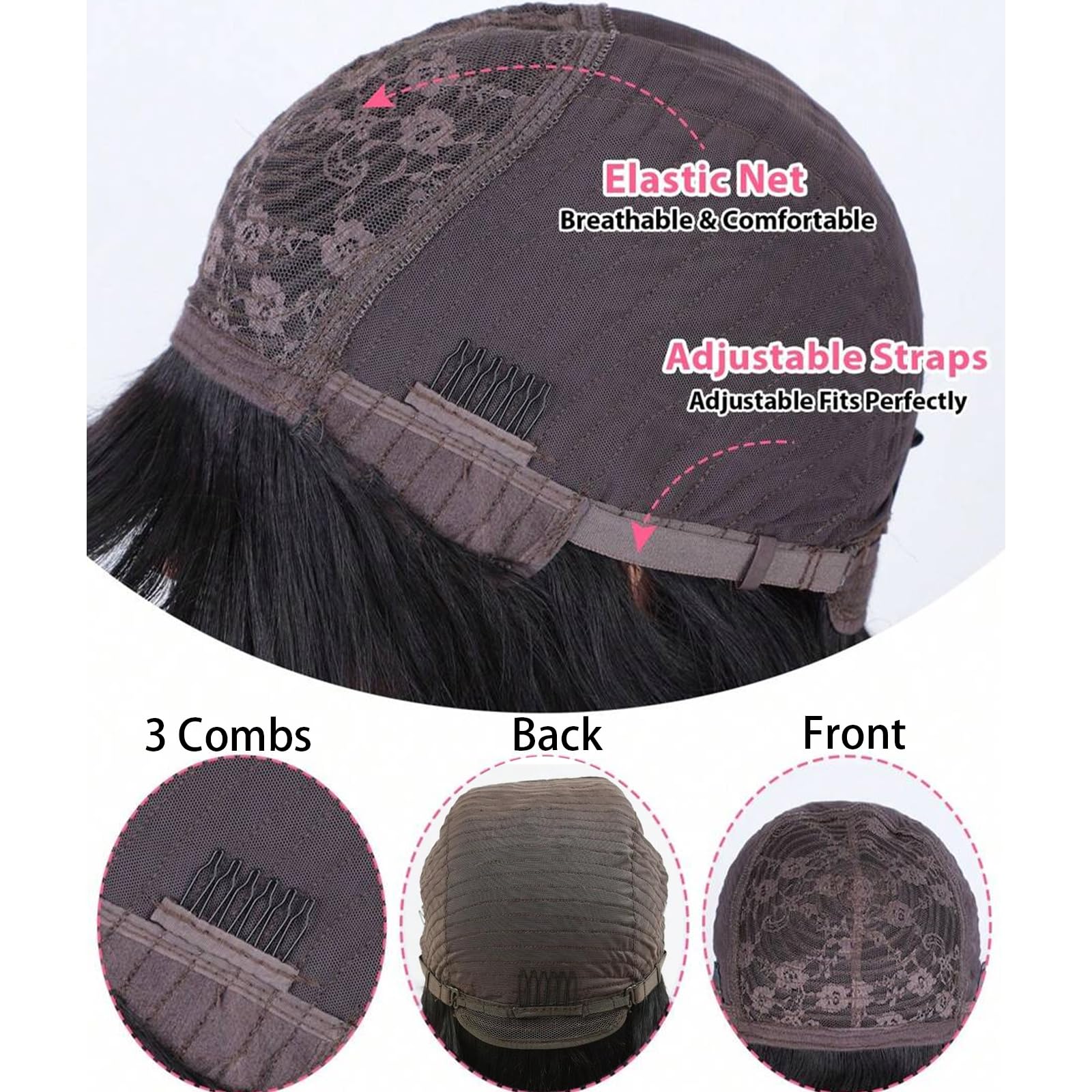 SQPLXK breathable cap with adjustable straps enables all-day comfort