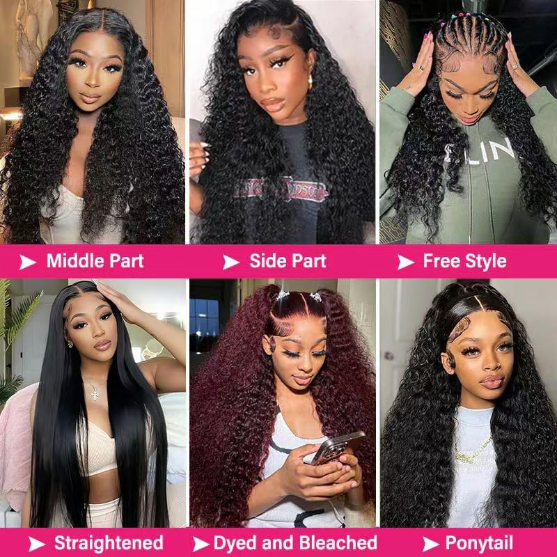 SQU&CIR wedding-party deep wave wig for special occasions and photo-ready glam.