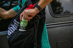 Squirrel's Nut Butter Anti Chafe Stick on pack straps keeps skin comfortable.