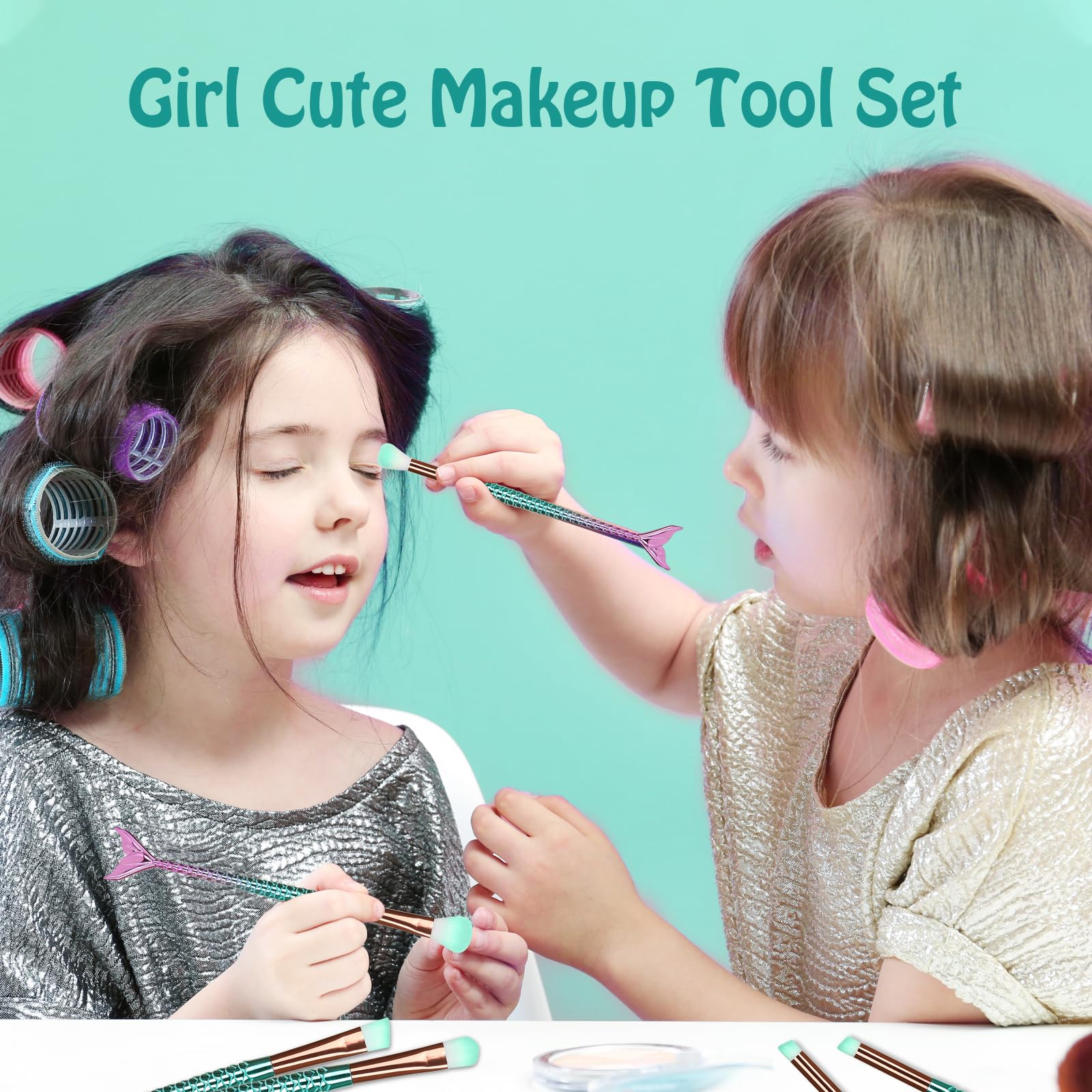Juego completo de brochas SQULIGT para rostro y ojos