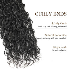 Srcdtvlk curly ends natural finish with smooth tips