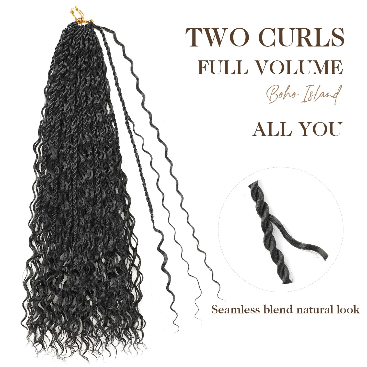 Srcdtvlk lightweight crochet hair delivering breathable daily wear