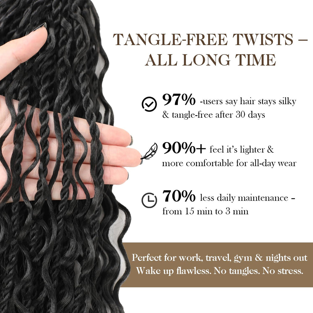 Srcdtvlk two-curls volume hair showing fluffy movement and light feel