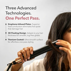 SRILabs StyleQ infrared therapy action suggests deeper conditioning during styling.