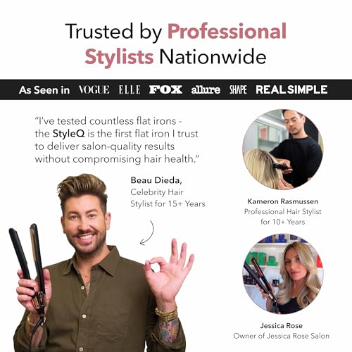 SRILabs StyleQ titanium plates show suitability for all hair types during use.