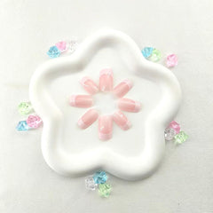 SRIMNUYY glue-on nails with stickers support flexible wear options.