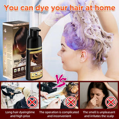 SROLM dye shampoo waiting 15 to 20 minutes for color development