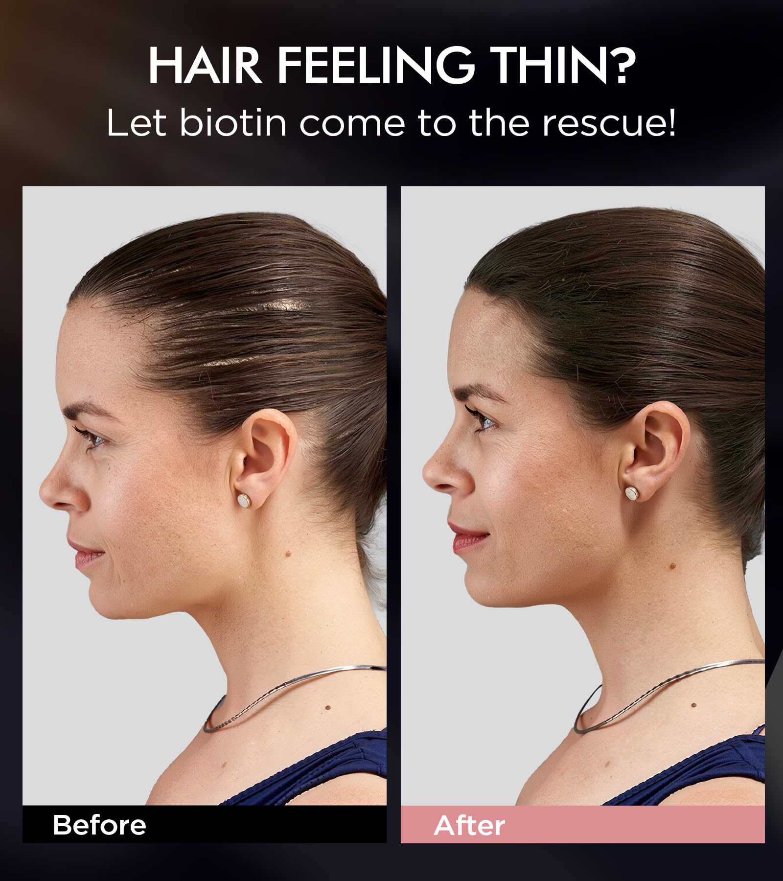 Srripo Biotin Tripeptide shampoo ingredients close-up for healthier keratin
