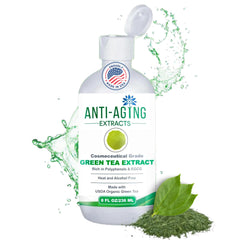 St. Croix Green Tea Extract pour demonstrates easy daily application for skin and hair.
