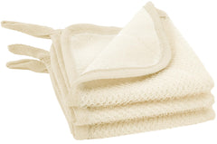 S&T INC Exfoliating Washcloth dual-texture close-up for gentle face and body exfoliation.