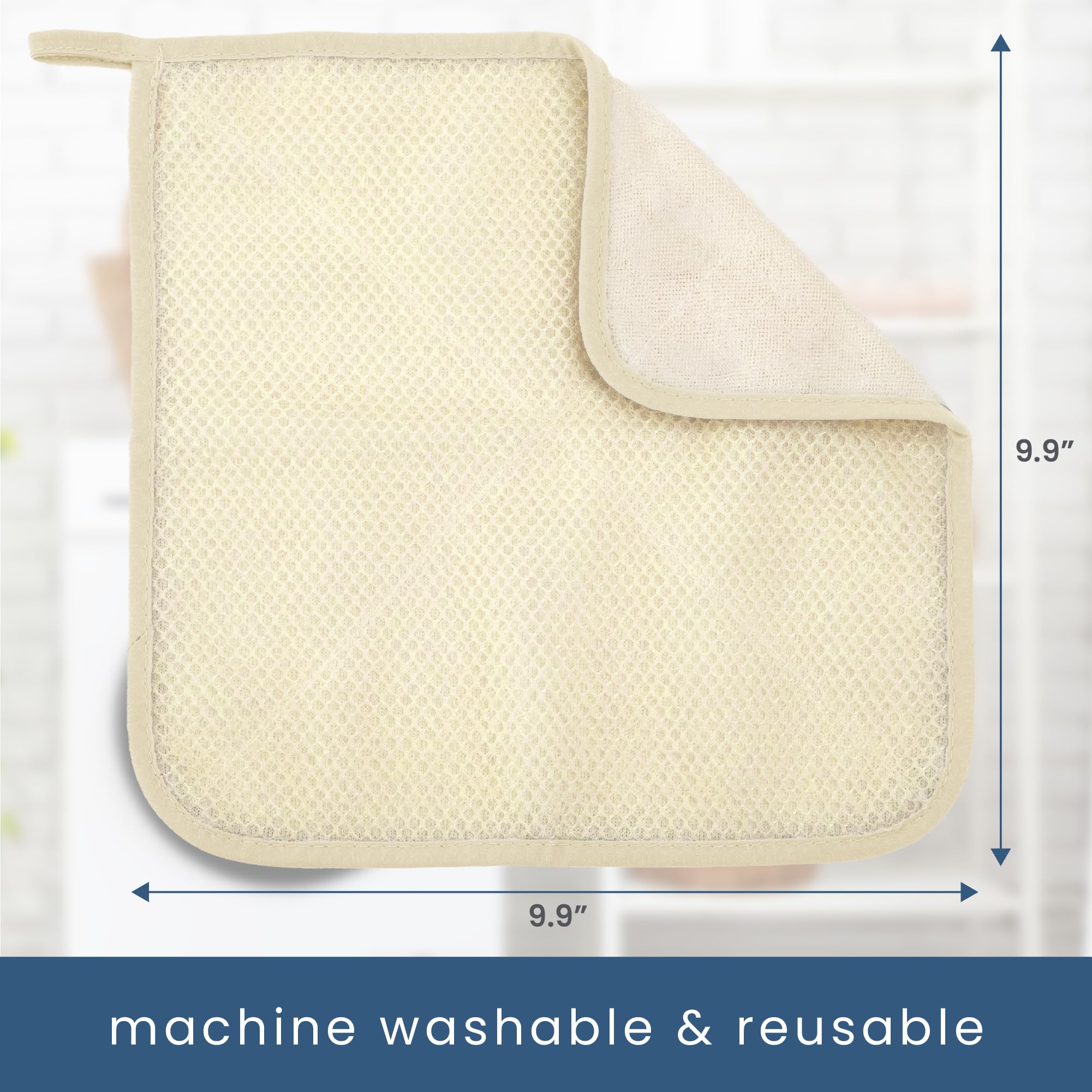 S&T INC machine-washable washcloth for easy cleaning and reuse.