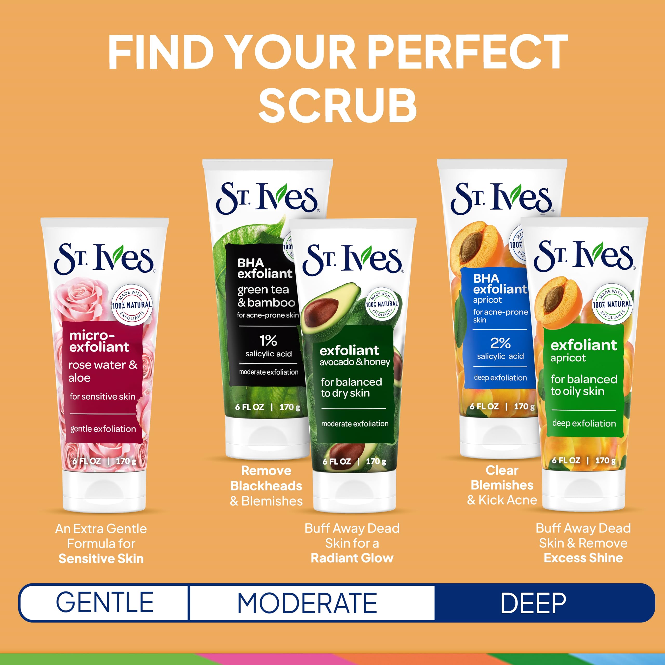 St. Ives 4-pack packaging ideal for sharing or stocking up