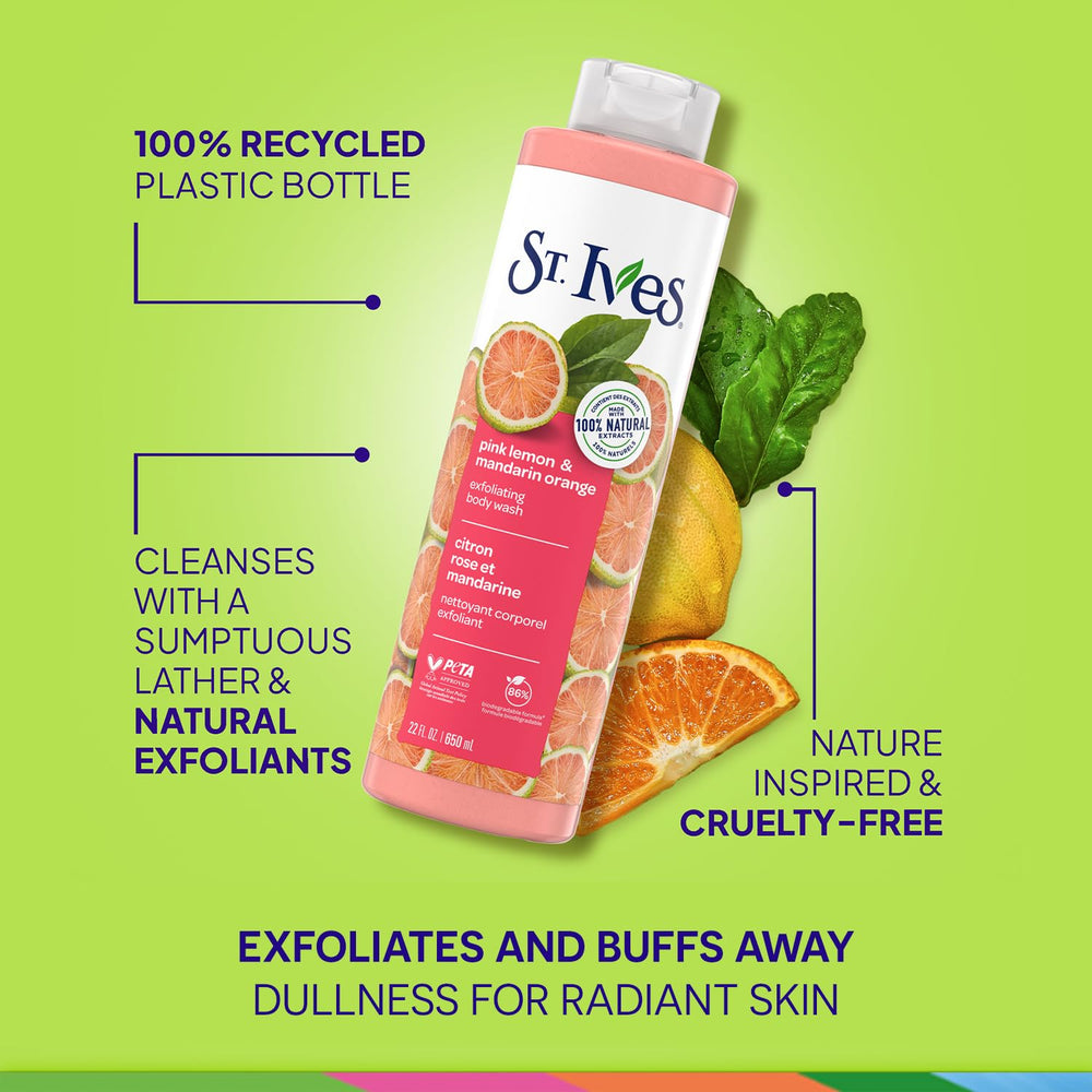 St. Ives biodegradable packaging communicates eco-friendly choice.