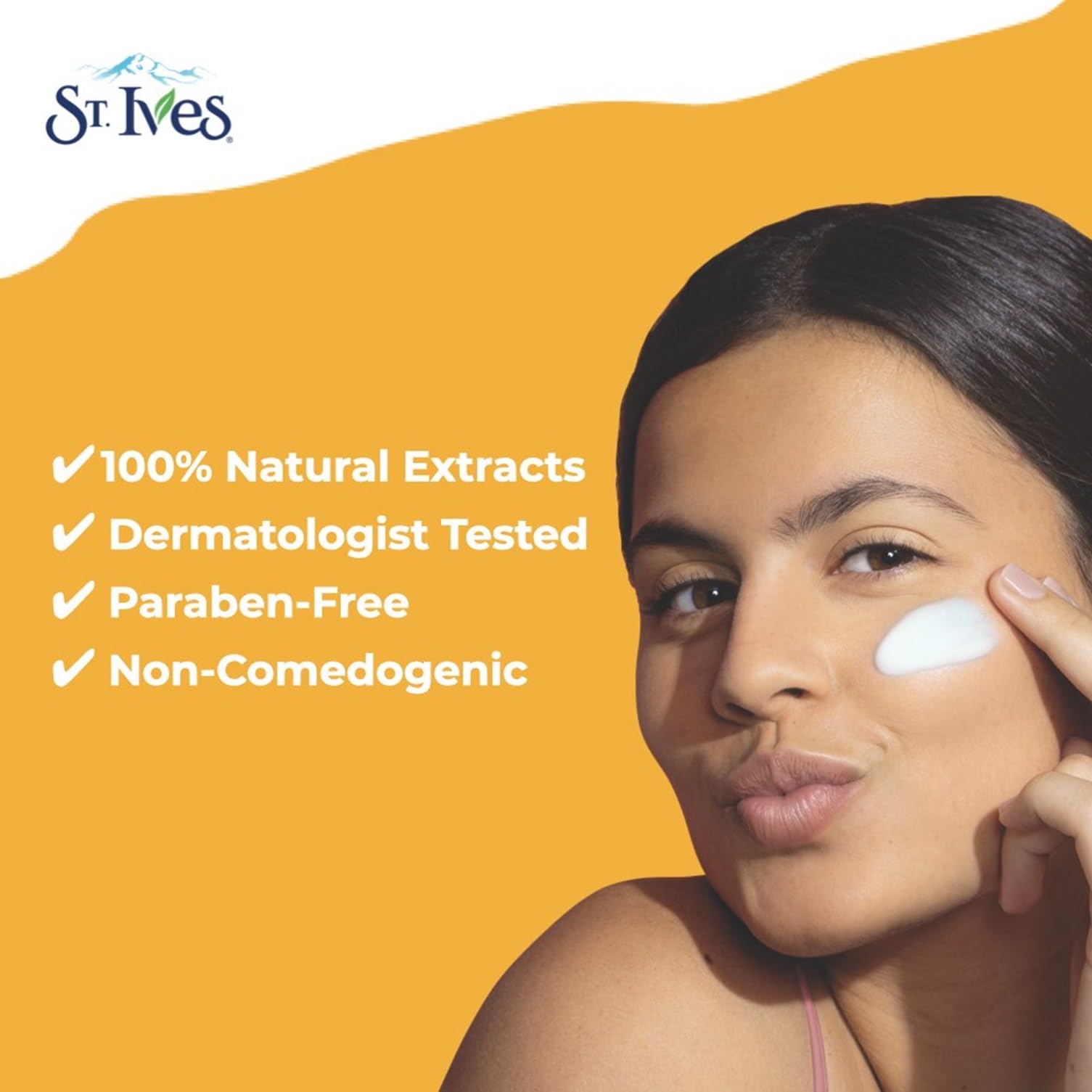 St. Ives closeup of soft skin texture after moisturizing.