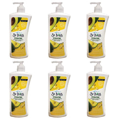 St. Ives daily hydrating Vitamin E and Avovado lotion bottle delivers long-lasting moisture for dry skin.